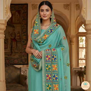 The Neelam Bagh Phulkari Dupatta