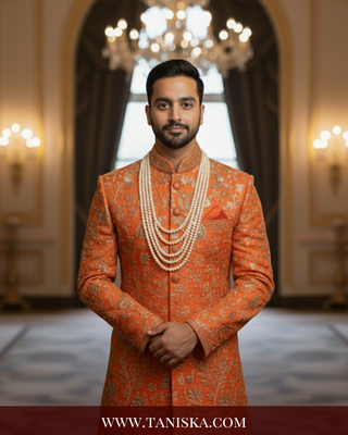 The Rajasa Pure | Multi-Tiered Minimalist Groom’s Mala | Pearl White 5 Layered Mens / Groom Mala