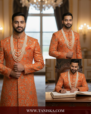 The Rajasa Pure | Multi-Tiered Minimalist Groom’s Mala | Pearl White 5 Layered Mens / Groom Mala