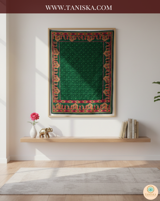 The Dholi Baraat | Hand-Embroidered Phulkari Dupatta