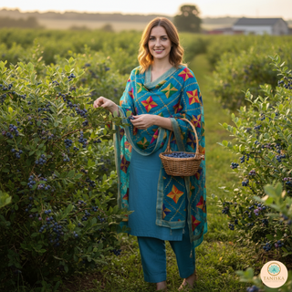 The Royal Star Bloom Phulkari Dupatta