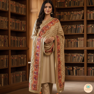 The Sunheri Phulkari Dupatta