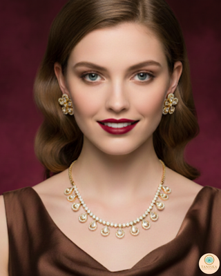 The Aurelia Floral Kundan Necklace Set