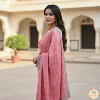 The Royal Rubellite Phulkari Dupatta