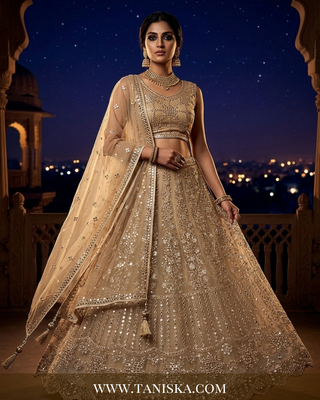 Gilded Starlight Embroidered Lehenga