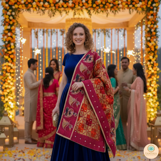 The Bridal Shagun Phulkari Dupatta
