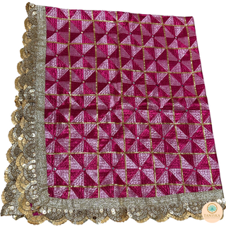 The Fuchsia Pink Glam Phulkari Dupatta