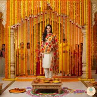 The Sahiba Hathi Phulkari Dupatta