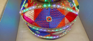 Custom Order - J0325, Phulkari LED Jaggo Bowl + Binu