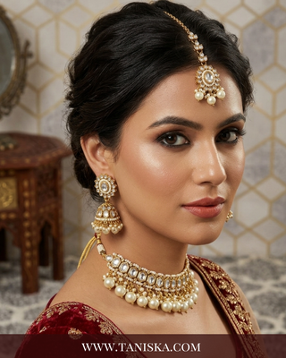 The Chandni Pearl Kundan Choker Set