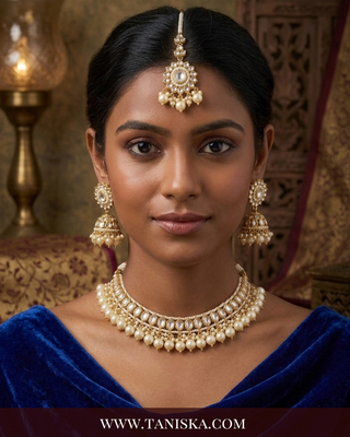 The Chandni Pearl Kundan Choker Set