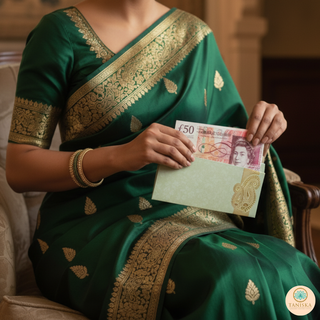 Golden / Ivory Shagun Money Envelopes - 20s Pack