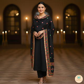 The Midnight Star Phulkari Dupatta