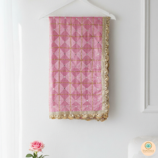 The Pink Guava Glam Phulkari Dupatta