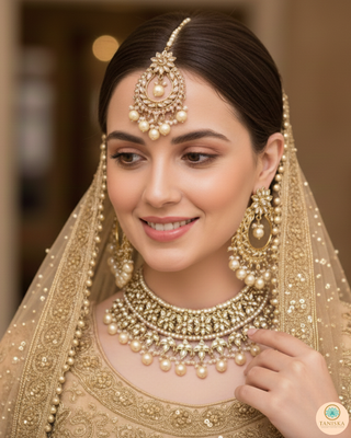 The Noor Pearl and Kundan Bridal Set