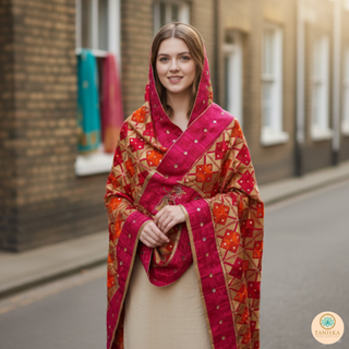 The Bridal Shagun Phulkari Dupatta