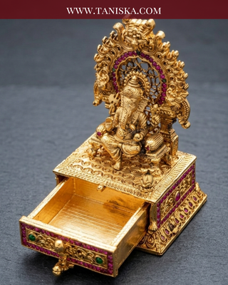 The Vighnaharta Throne Sindoor Box