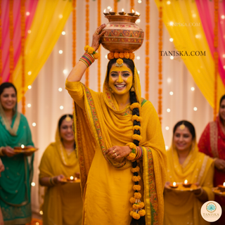 The Sunehri Dholi Bridal Phulkari Dupatta