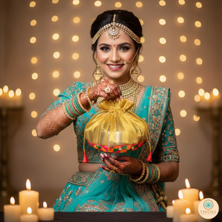 "Aaj Din Shagna Da Chadeya" - 1 Phulkari Multi-Purpose DORI RUMAL (Gift Bag, Thaal Cover, Potli Bag - Perfect for: Indian Wedding, Shagan Ceremony, Chunni Charhana, Bridal Shower, Baby Shower, Maiyan, Weddings, Favors, Shaadi, Walima