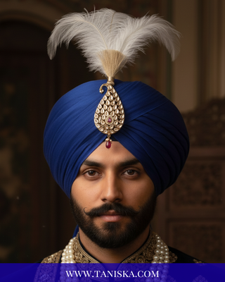 Imperial Kundan & Pearl Crest Kalgi