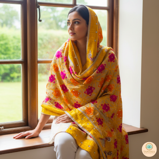 The Bridal Shagun Phulkari Dupatta