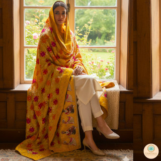 The Bridal Shagun Phulkari Dupatta