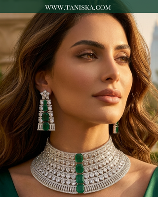 The Imperial Emerald & Diamond Collar Set