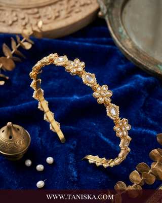 The Gilded Flora Kundan Headband