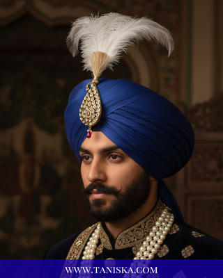 Imperial Kundan & Pearl Crest Kalgi