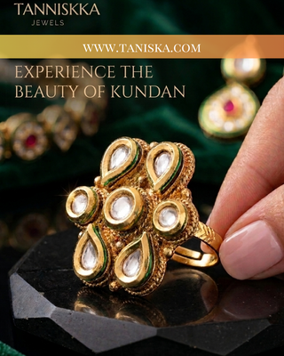 The Advaita Kundan Blossom Ring