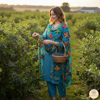 The Royal Star Bloom Phulkari Dupatta