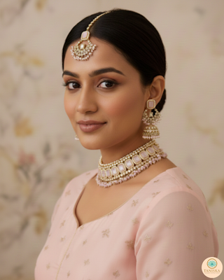 Aavya Baby Pink Necklace Set