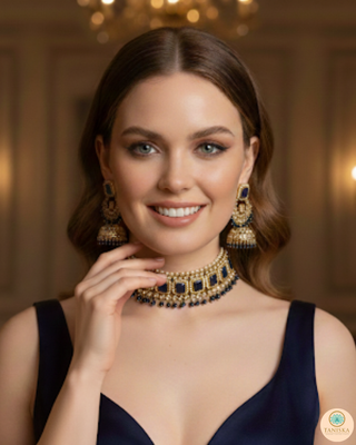 The Midnight Sapphire Heritage Necklace Set