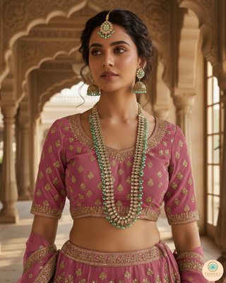 HANIYA Designer Mint Long Haar Set