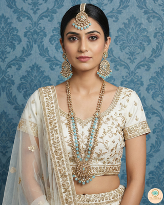 The Majestic Nilaya Turquoise Heritage Necklace Set