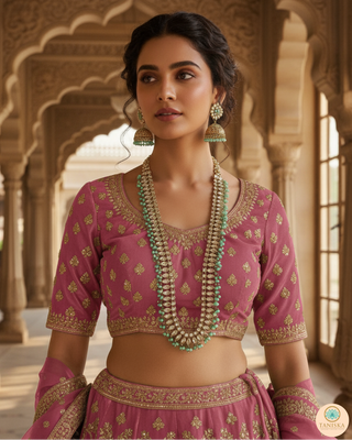 HANIYA Designer Mint Long Haar Set