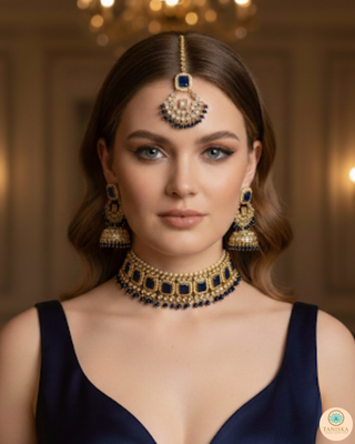 The Midnight Sapphire Heritage Necklace Set
