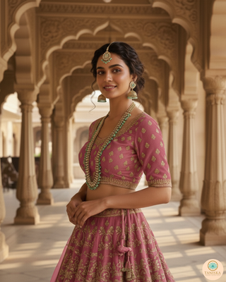 HANIYA Designer Mint Long Haar Set