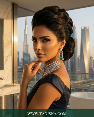 The Imperial Emerald & Diamond Collar Set