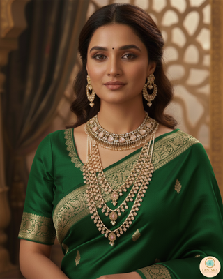 HANIYA Designer Peach Necklace Set COMBO DEAL