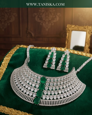 The Imperial Emerald & Diamond Collar Set