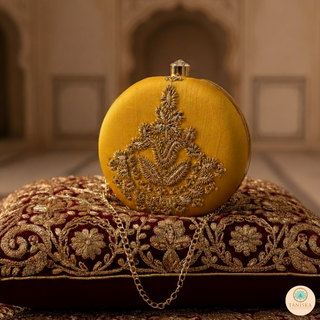 The Saffron Sovereign Clutch Bag