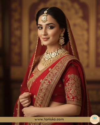 HANIYA Traditional Pachi-Kundan Necklace Set