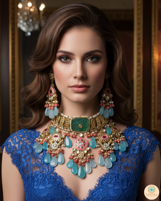 EESHA Kundan Necklace Set