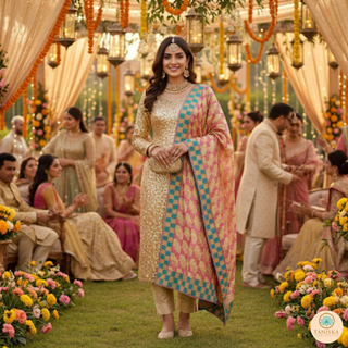 The Diamond Phulkari Dupatta