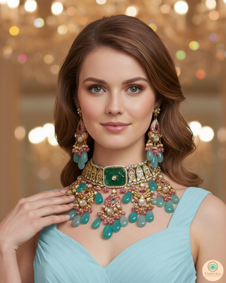 EESHA Kundan Necklace Set