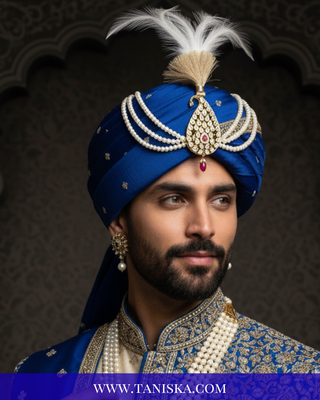 Imperial Kundan & Pearl Crest Kalgi