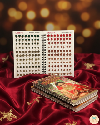Ananya GOLDEN Swarovski Style FANCY Bindi Book (960 Bindis)