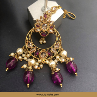 Amethyst & Pearl Filigree Bridal Set