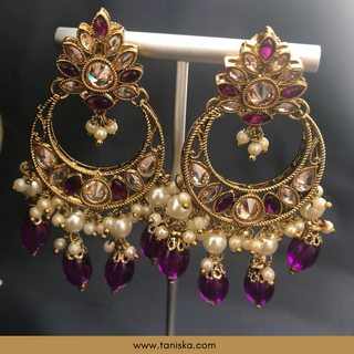 Amethyst & Pearl Filigree Bridal Set